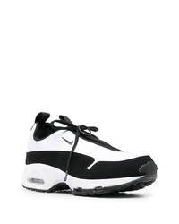 Мужские бело-черные кроссовки от Comme des Garcons