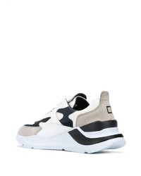 Мужские бело-черные кроссовки от D.A.T.E