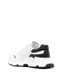 Мужские бело-черные кроссовки от Dolce & Gabbana