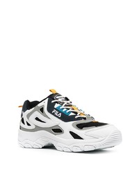 Мужские бело-черные кроссовки от Fila