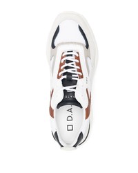 Мужские бело-черные кроссовки от D.A.T.E