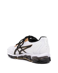 Мужские бело-черные кроссовки от Asics