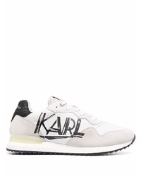 Мужские бело-черные кроссовки от Karl Lagerfeld