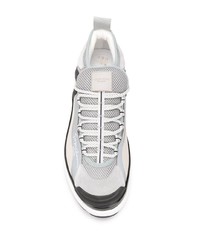 Мужские бело-черные кроссовки от Giorgio Armani