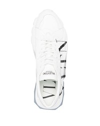 Мужские бело-черные кроссовки от Valentino Garavani