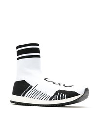 Мужские бело-черные кроссовки от Dolce & Gabbana