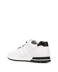 Мужские бело-черные кроссовки от Hogan