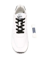 Мужские бело-черные кроссовки от Hogan