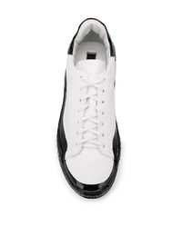 Мужские бело-черные кроссовки от N°21