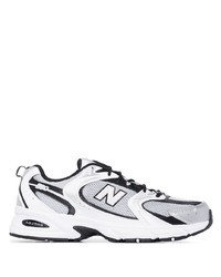 Мужские бело-черные кроссовки от New Balance