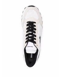 Мужские бело-черные кроссовки от DSQUARED2