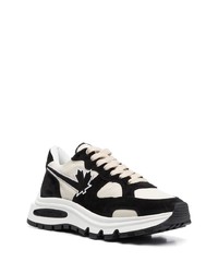 Мужские бело-черные кроссовки от DSQUARED2