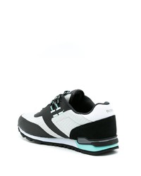 Мужские бело-черные кроссовки от BOSS