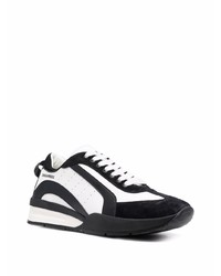 Мужские бело-черные кроссовки от DSQUARED2