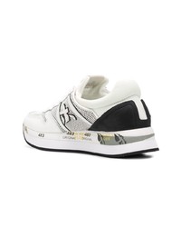 Женские бело-черные кроссовки от White Premiata