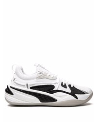 Мужские бело-черные кроссовки от Puma