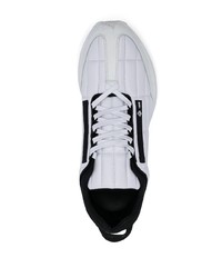 Мужские бело-черные кроссовки от Dunhill