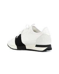 Мужские бело-черные кроссовки от Balenciaga