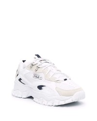 Мужские бело-черные кроссовки от Fila