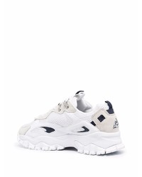 Мужские бело-черные кроссовки от Fila