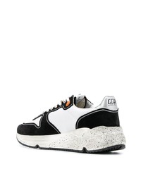 Мужские бело-черные кроссовки от Golden Goose