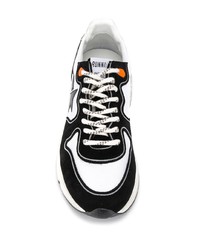 Мужские бело-черные кроссовки от Golden Goose