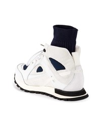 Мужские бело-черные кроссовки от Maison Margiela