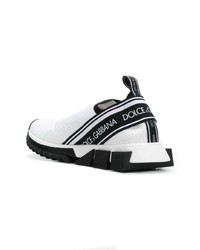 Женские бело-черные кроссовки от Dolce & Gabbana