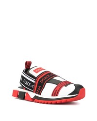 Мужские бело-черные кроссовки от Dolce & Gabbana