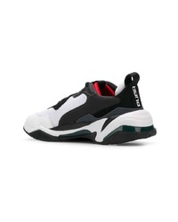 Мужские бело-черные кроссовки от Puma