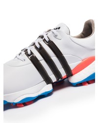 Мужские бело-черные кроссовки от ADIDAS GOLF