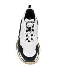 Мужские бело-черные кроссовки от Balenciaga