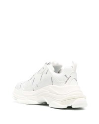 Мужские бело-черные кроссовки от Balenciaga