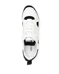 Мужские бело-черные кроссовки от Les Hommes