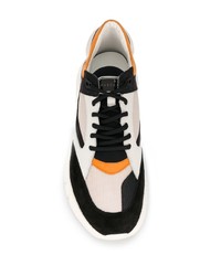 Мужские бело-черные кроссовки от Buscemi