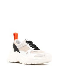 Мужские бело-черные кроссовки от Zadig & Voltaire