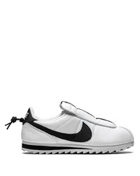 Мужские бело-черные низкие кеды из плотной ткани от Nike