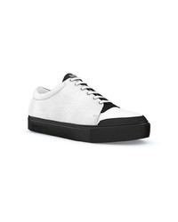 Женские бело-черные низкие кеды от Swear