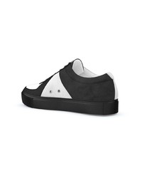 Женские бело-черные низкие кеды от Swear