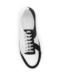 Женские бело-черные низкие кеды от Swear