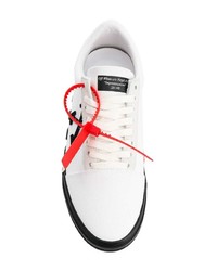 Мужские бело-черные низкие кеды от Off-White