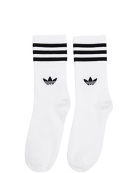 Мужские бело-черные носки в горизонтальную полоску от adidas Originals