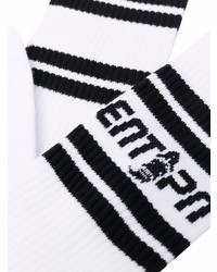 Мужские бело-черные носки с принтом от Enterprise Japan