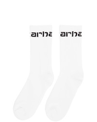 Мужские бело-черные носки с принтом от CARHARTT WORK IN PROGRESS