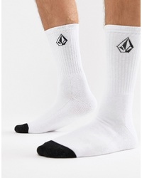 Мужские бело-черные носки от Volcom