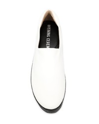 Женские бело-черные слипоны от Opening Ceremony