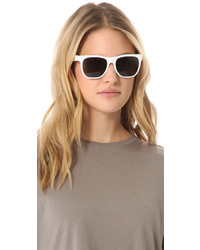 Женские бело-черные солнцезащитные очки