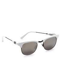 Женские бело-черные солнцезащитные очки от Westward Leaning