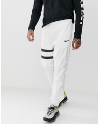 Мужские бело-черные спортивные штаны от Nike