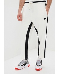 Мужские бело-черные спортивные штаны от Nike